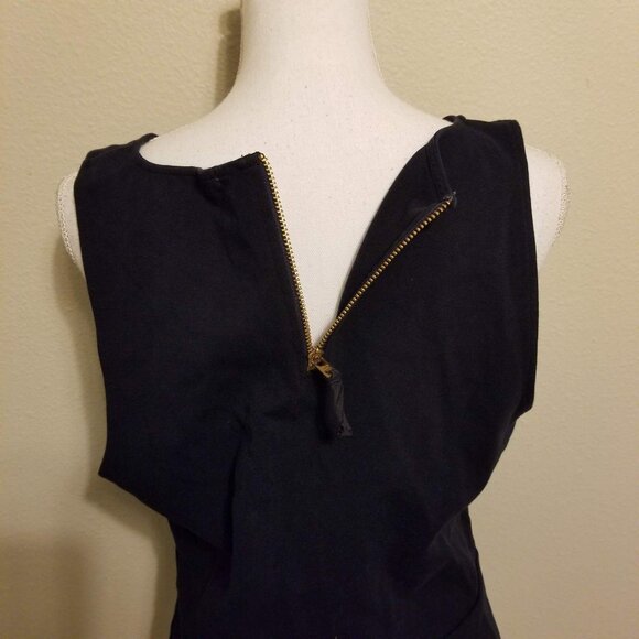 J.Crew Womens Black Peplum Sleeveless Top W/ Back Zipper - Large - Picture 5 of 5